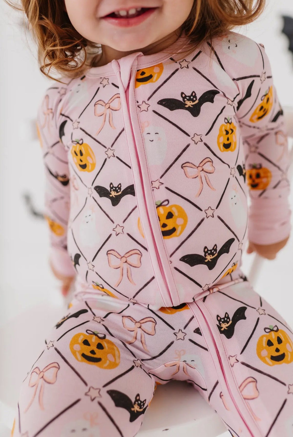 Kiki + Lulu - Pink Halloween - Convertible Footie