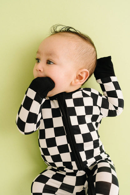 Black Checkered Bamboo Sleeper