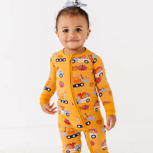 Kiki + Lulu - Fall Trucks Convertible Footie