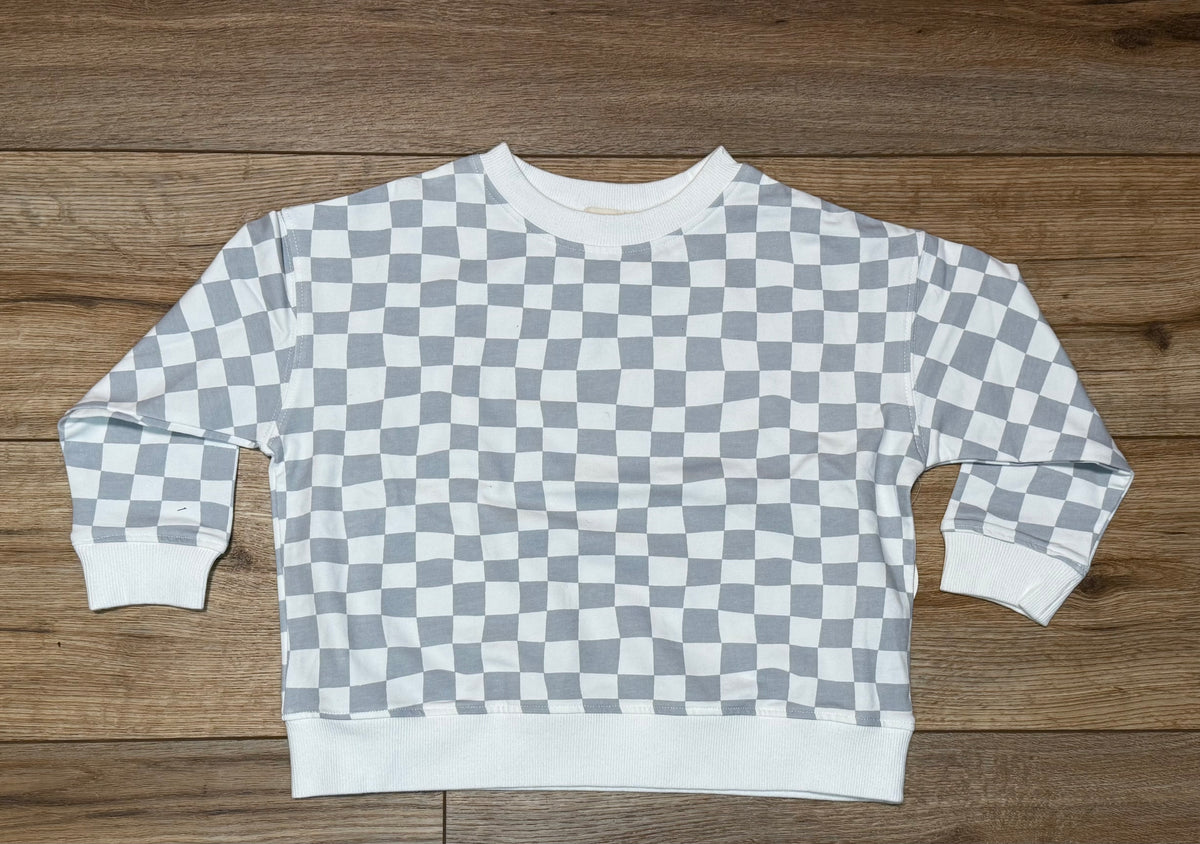 Grey & White pullover