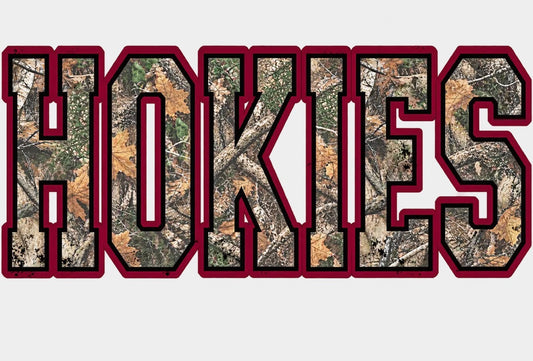 Hokies Camo Varsity Tee
