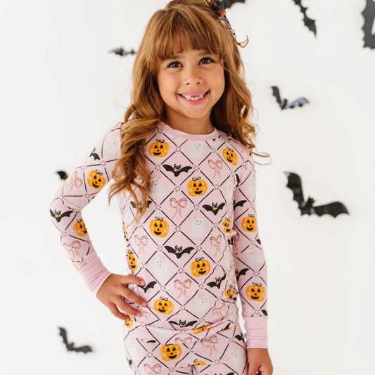 Kiki + Lulu - Pink Halloween PJs